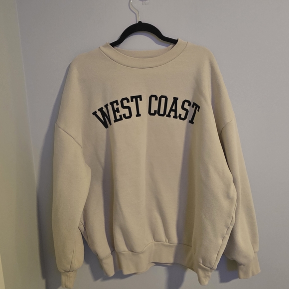 OAK + FORT Other - OAK + FORT Cream Crewneck Sweater